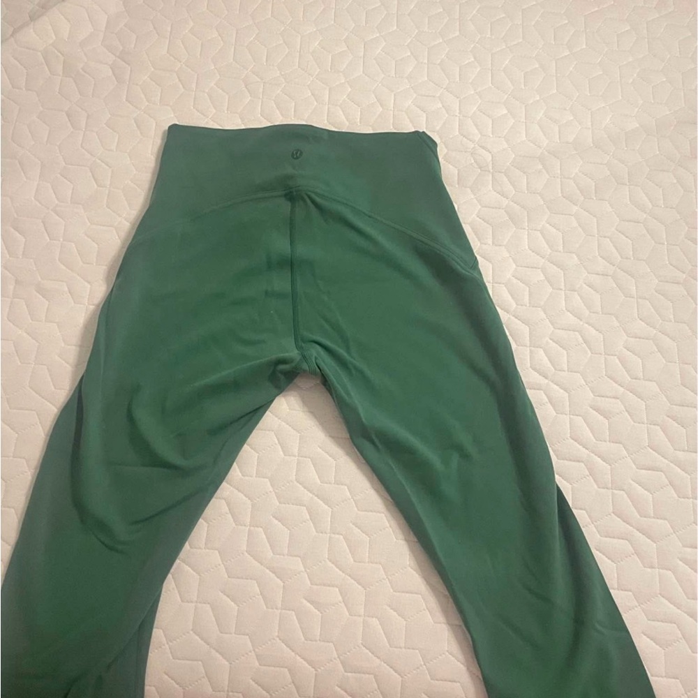 Lululemon Athletica Green Leggings Stretchy Full-Length